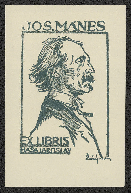 Jaroslav Háša – Jos. Mánes ex libris Háša Jaroslav 