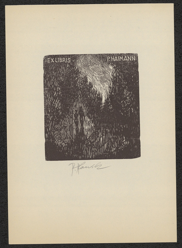 Petr Hloušek – Ex libris P. Haimann 