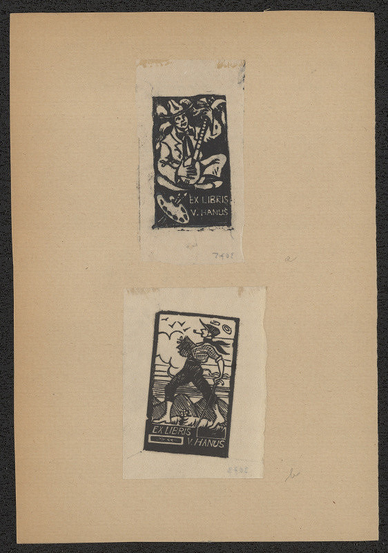Václav Hanuš – Ex  libris V. Hanuš 