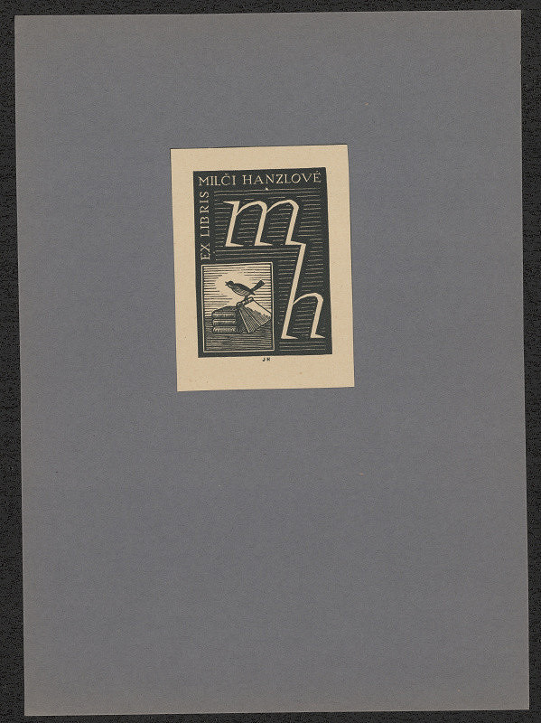 Josef Hanzl – Ex  libris Milči Hanzlové 