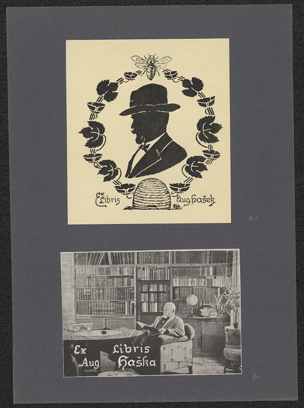Augustin Hašek – Ex  libris Aug. Hašek 