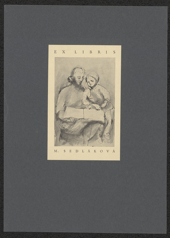 Augustin Hašek – Ex  libris M. Sedláková 