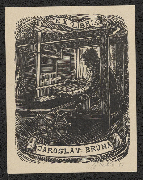 Jan Halla – Ex libris Jaroslav Brůna 