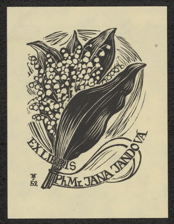 Jan Halla – Ex libris PhMr. Jana Jandová 