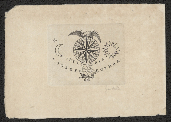 Jan Halla – Ex libris Josef Kotrba 