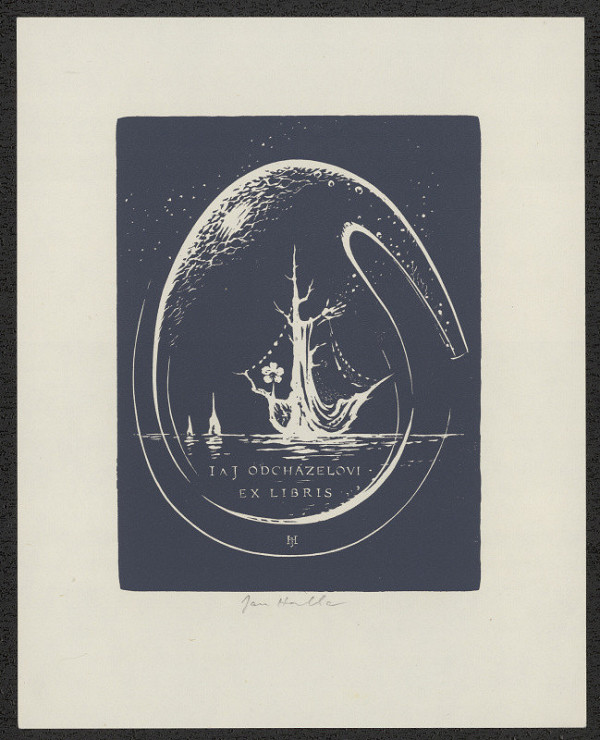 Jan Halla – I. a J. Odcházelovi ex libris 