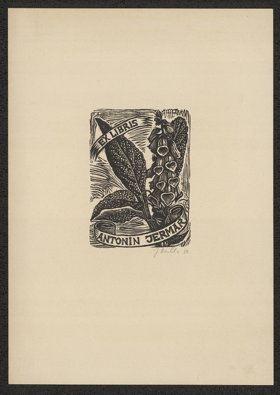 Jan Halla – Ex libris Antonín Jermář 