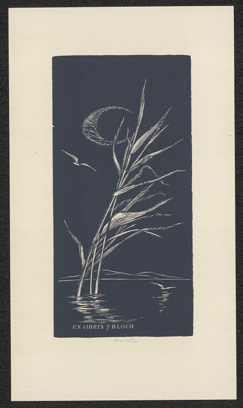 Jan Halla – Ex libris J. Bloch 