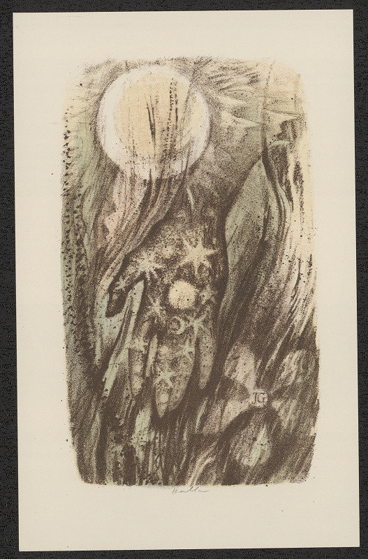 Jan Halla – Ex libris JG (Josef Gromeš) 