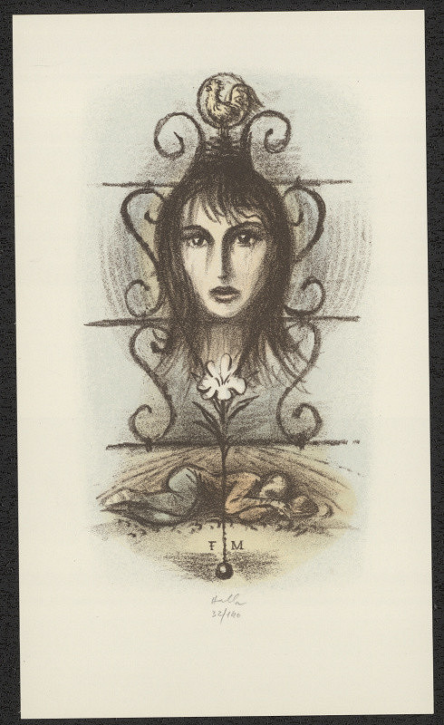 Jan Halla – Ex libris FM (Frant. Másler) 