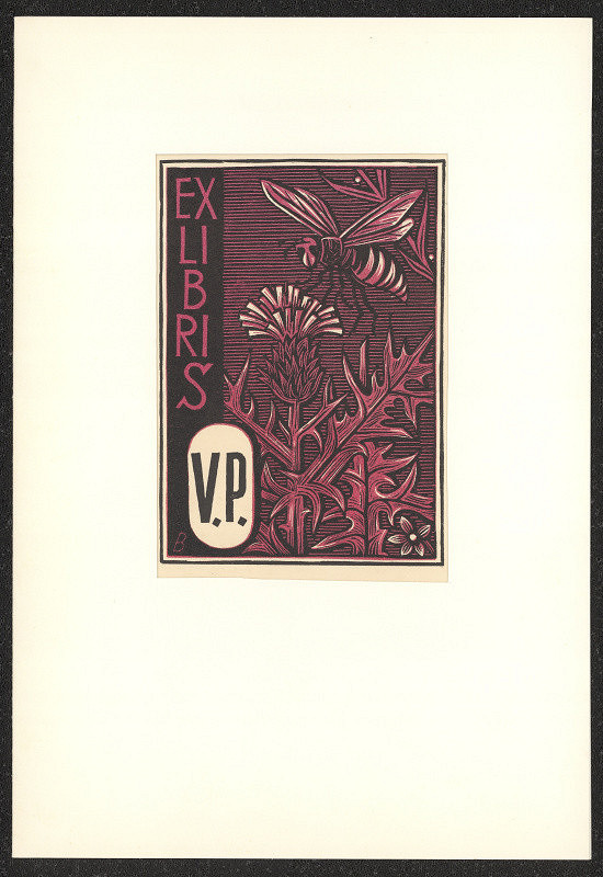 Josef (Jožka) Baruch – Exlibris V.P. (Vladimír Příborský) 