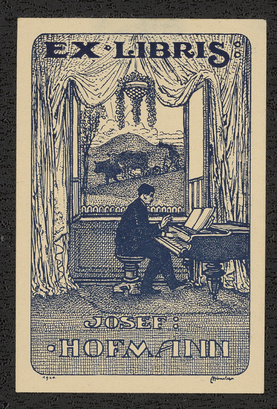 Antonín Häusler – Ex libris Josef Hofmann 