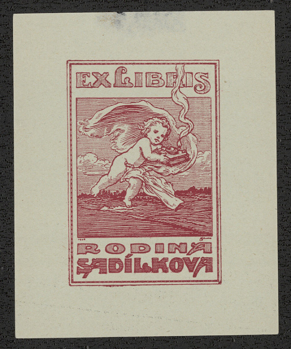 Antonín Häusler – Ex libris rodina Sadílková 