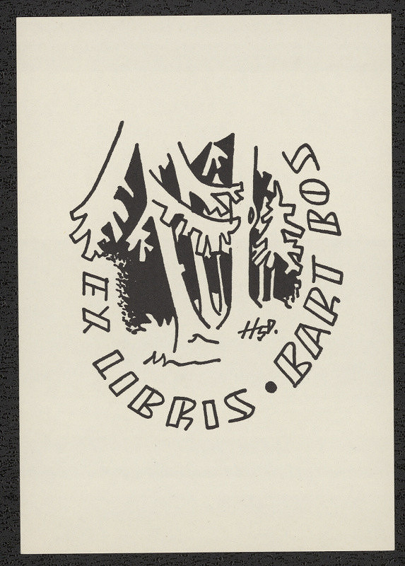 Stanislav Hlinovský – Ex libris Bart Bos 