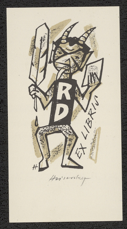 Stanislav Hlinovský – Ex libris R. D. (Rostislav Dostál) 