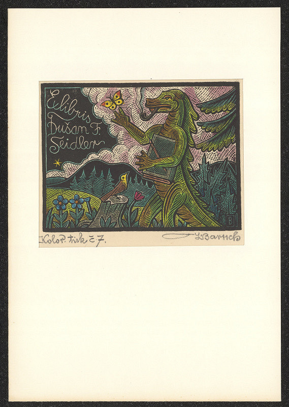 Josef (Jožka) Baruch – Exlibris Dušan F. Seidler 