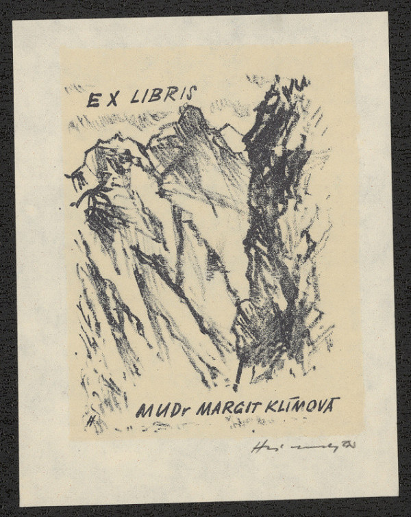 Stanislav Hlinovský – Ex libris MUDr. Margit Klímová 