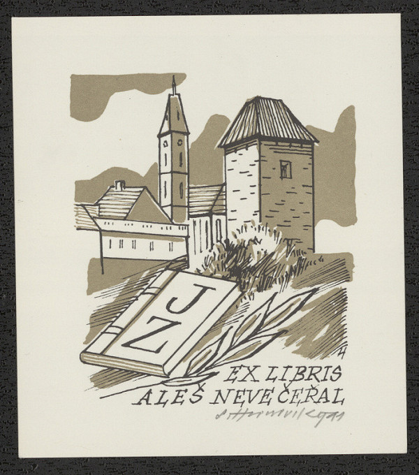 Stanislav Hlinovský – Ex libris Aleš Nevečeřal J. Z. 