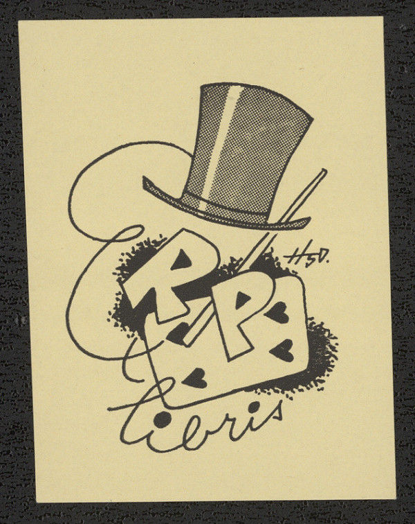 Stanislav Hlinovský – Ex libris R. P. (R. Preclík) 