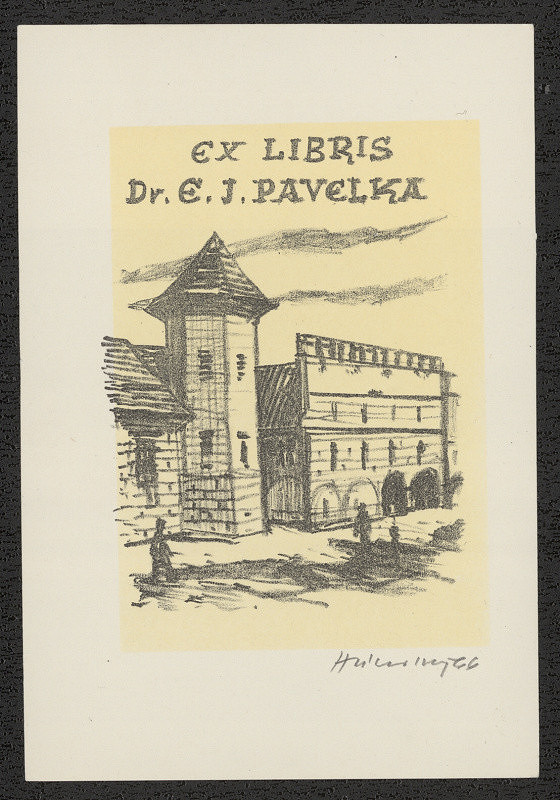 Stanislav Hlinovský – Ex libris Dr. E. J. Pavelka 