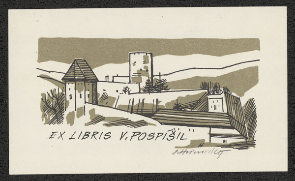 Stanislav Hlinovský – Ex libris V. Pospíšil 