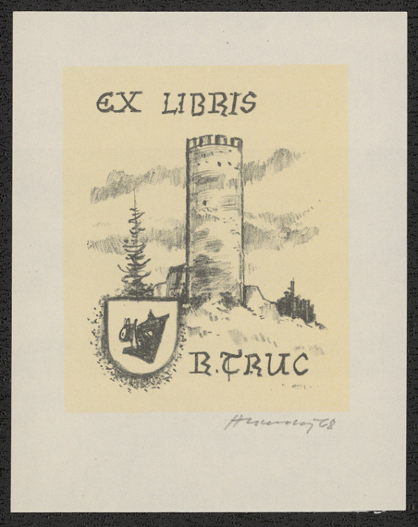Stanislav Hlinovský – Ex libris R. Truc 