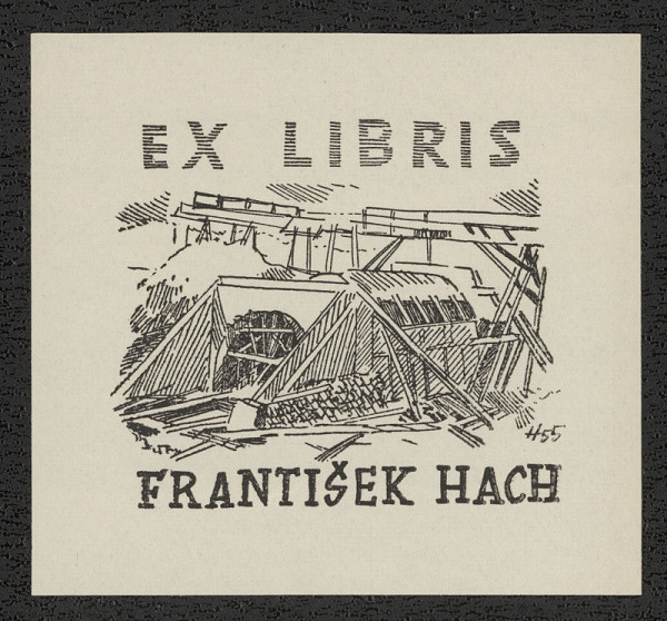 Stanislav Hlinovský – Ex libris František Hach 