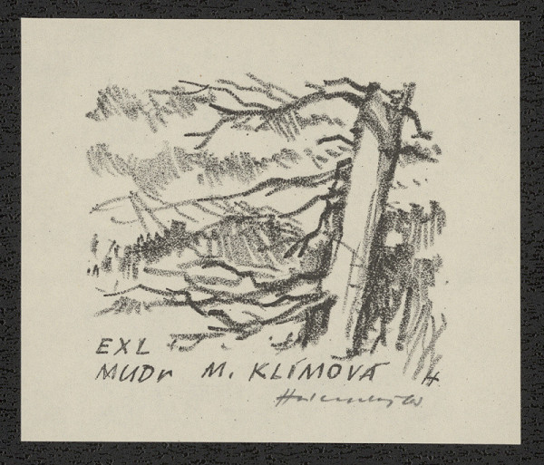 Stanislav Hlinovský – Ex libris MUDr. M. Klímová 