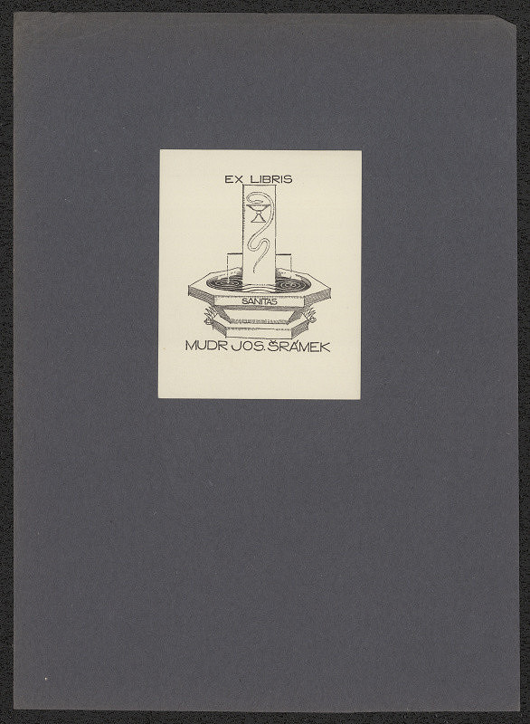 Bořivoj Hnátek – Ex libris MUDr. Jos. Šrámek 