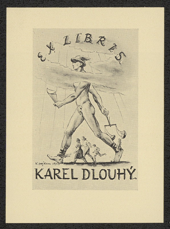 Karel Hojden – Ex libris Karel Dlouhý 