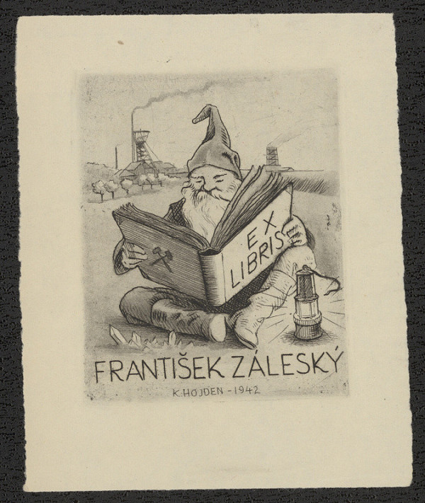 Karel Hojden – Ex libris František Záleský 