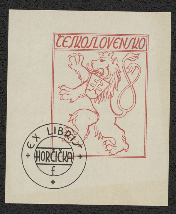 František Horčička – Ex libris Hořčička F. 