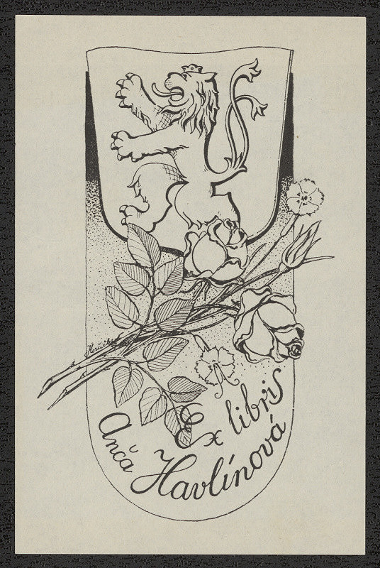 František Horčička – Ex libris Anča Havlínová 