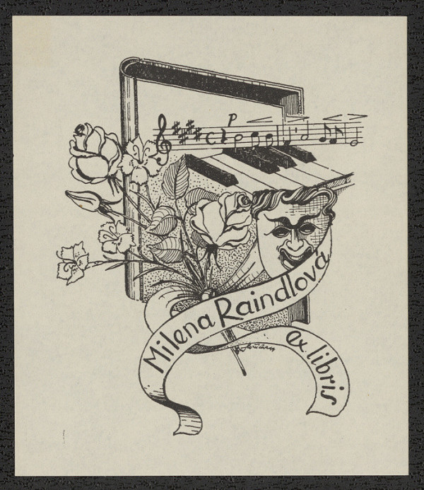 František Horčička – Ex libris Milena Raindlová 