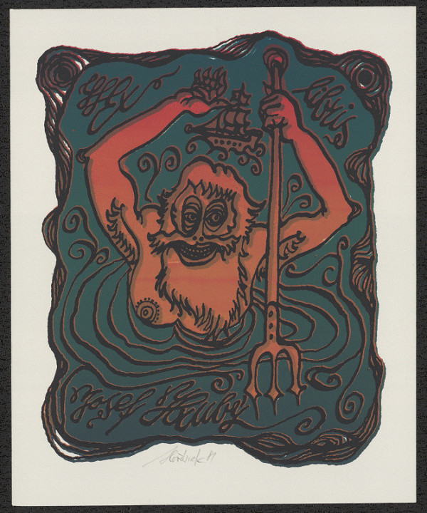 Jaroslav Hořánek – Ex libris Josef Hrubý 