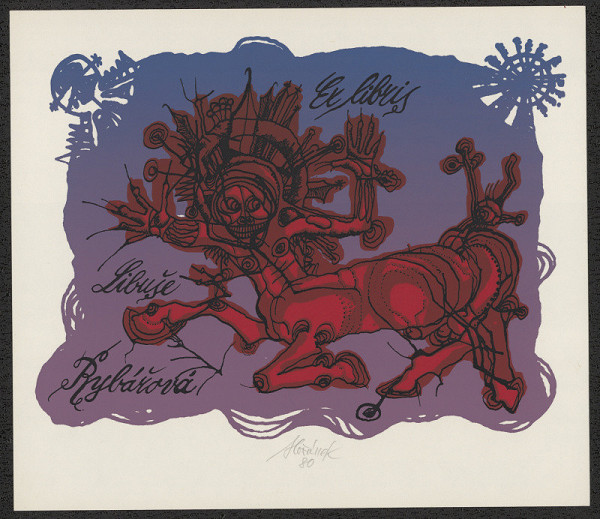 Jaroslav Hořánek – Ex libris Libuše Rybářová 