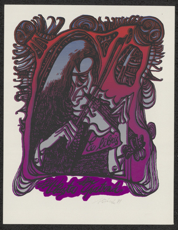 Jaroslav Hořánek – Ex libris Vlasta Opatrná 