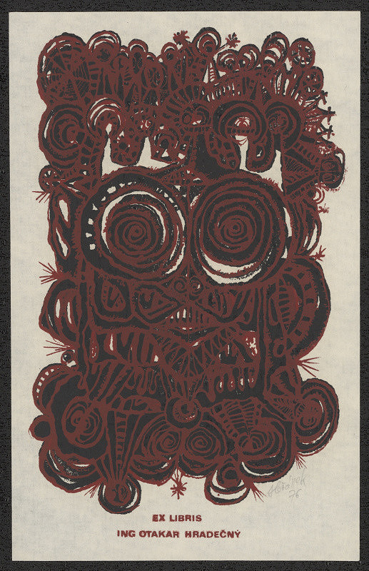 Jaroslav Hořánek – Ex libris Ing. Otakar Hradečný 