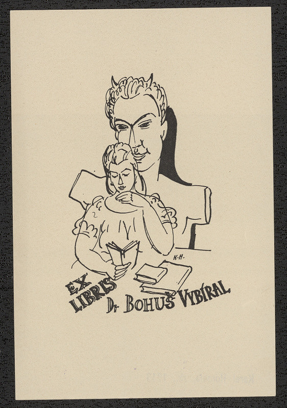 Karel Homola – Ex libris Dr. Bohuš Vybíral 