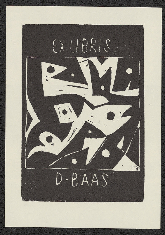 Karel Homola – Ex libris D. Baas 