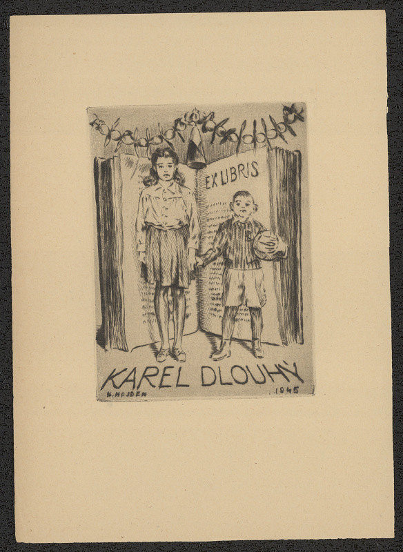 Karel Hojden – Ex libris Karel Dlouhý 