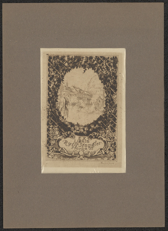 Karel Hojden – Ex libris Rytíř Stangler Horka 