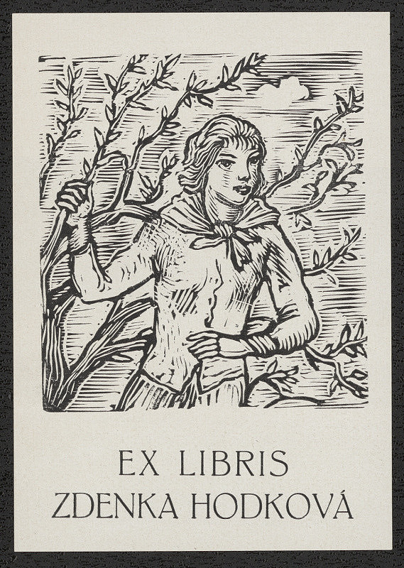 Josef Hodek – Ex libris Zdenka Hodková 