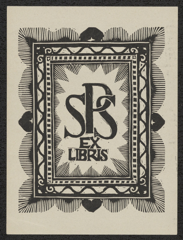 Josef Hodek – Ex libris S. P. S. (Spolek sběrat. a přátel exl.) 