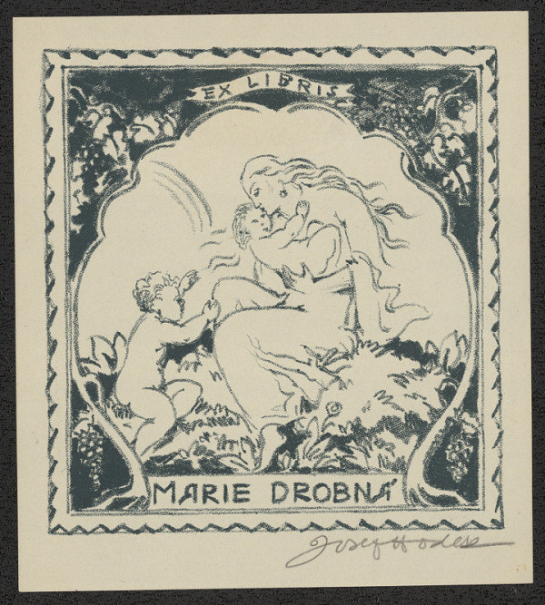 Josef Hodek – Exlibris Marie Drobná 
