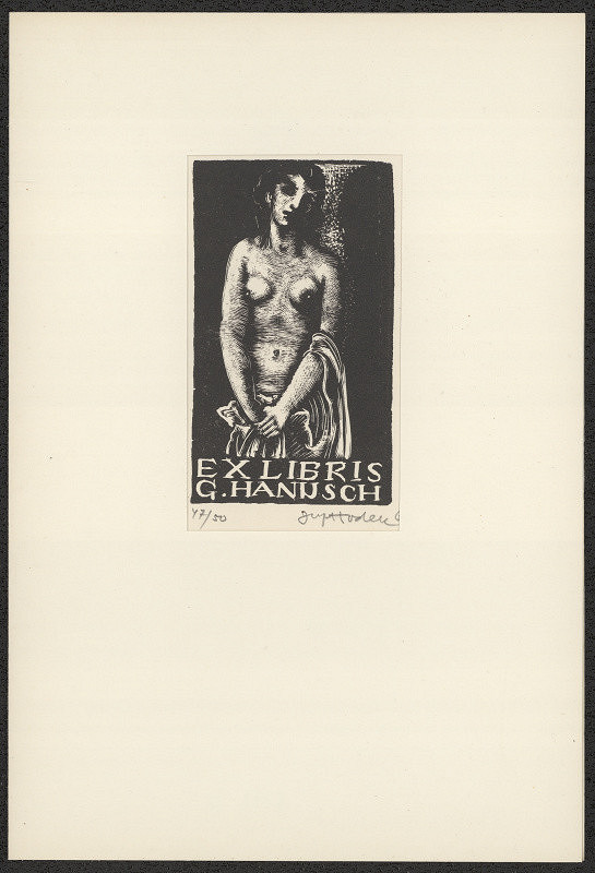 Josef Hodek – Ex libris G. Hanusch 