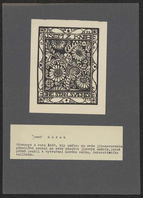 Josef Hodek – Jsem z knih Ing. Stan. Švehly 