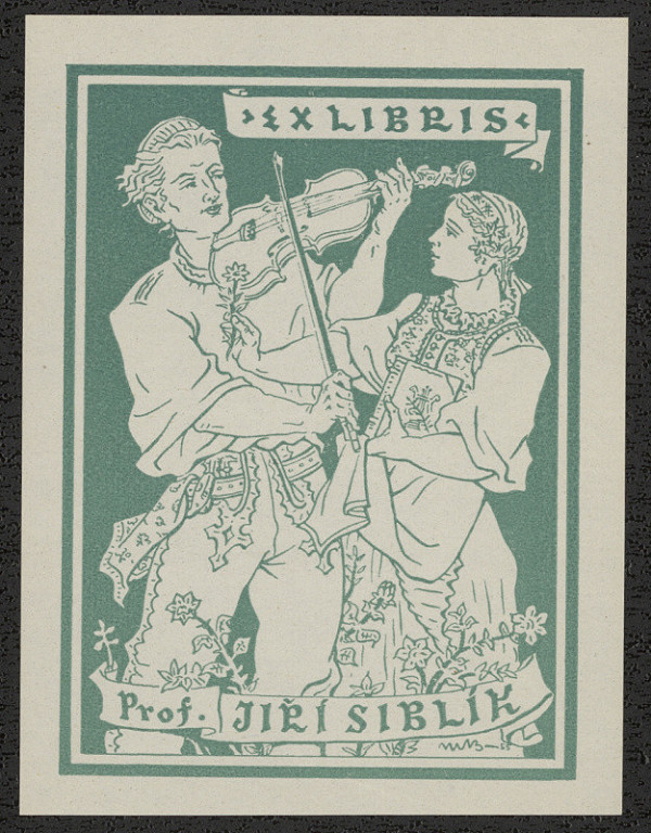 Martin Benka – Exlibris Prof. Jiří Siblík 