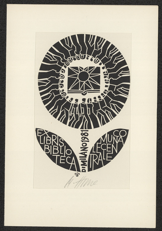 Miroslav Houra – Ex libris Biblioteca di Milano 