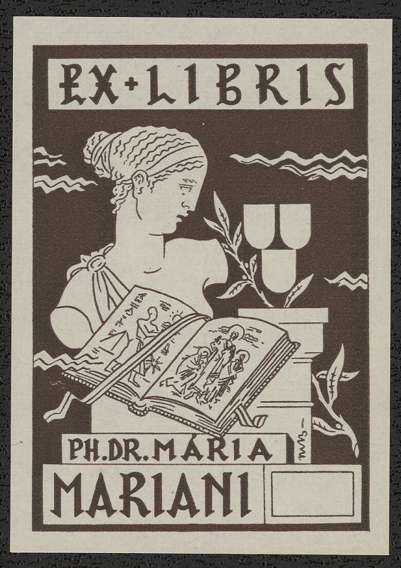 Martin Benka – Exlibris Ph.Dr. Mária Mariani 